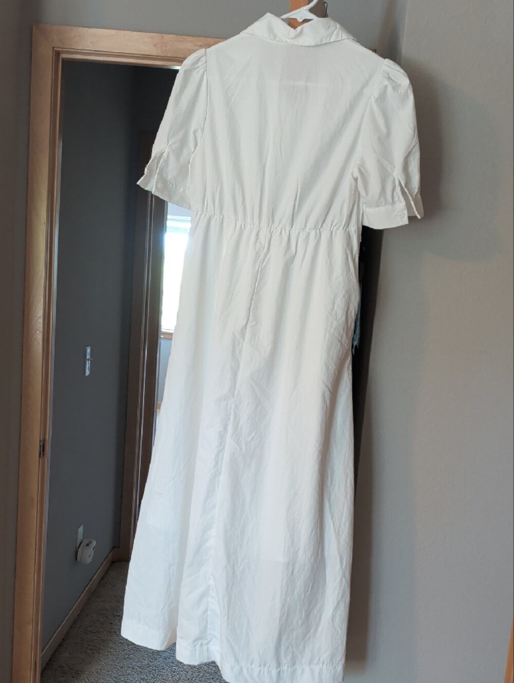 Dazy White Shirt Midi Dress S - Picture 2 of 6